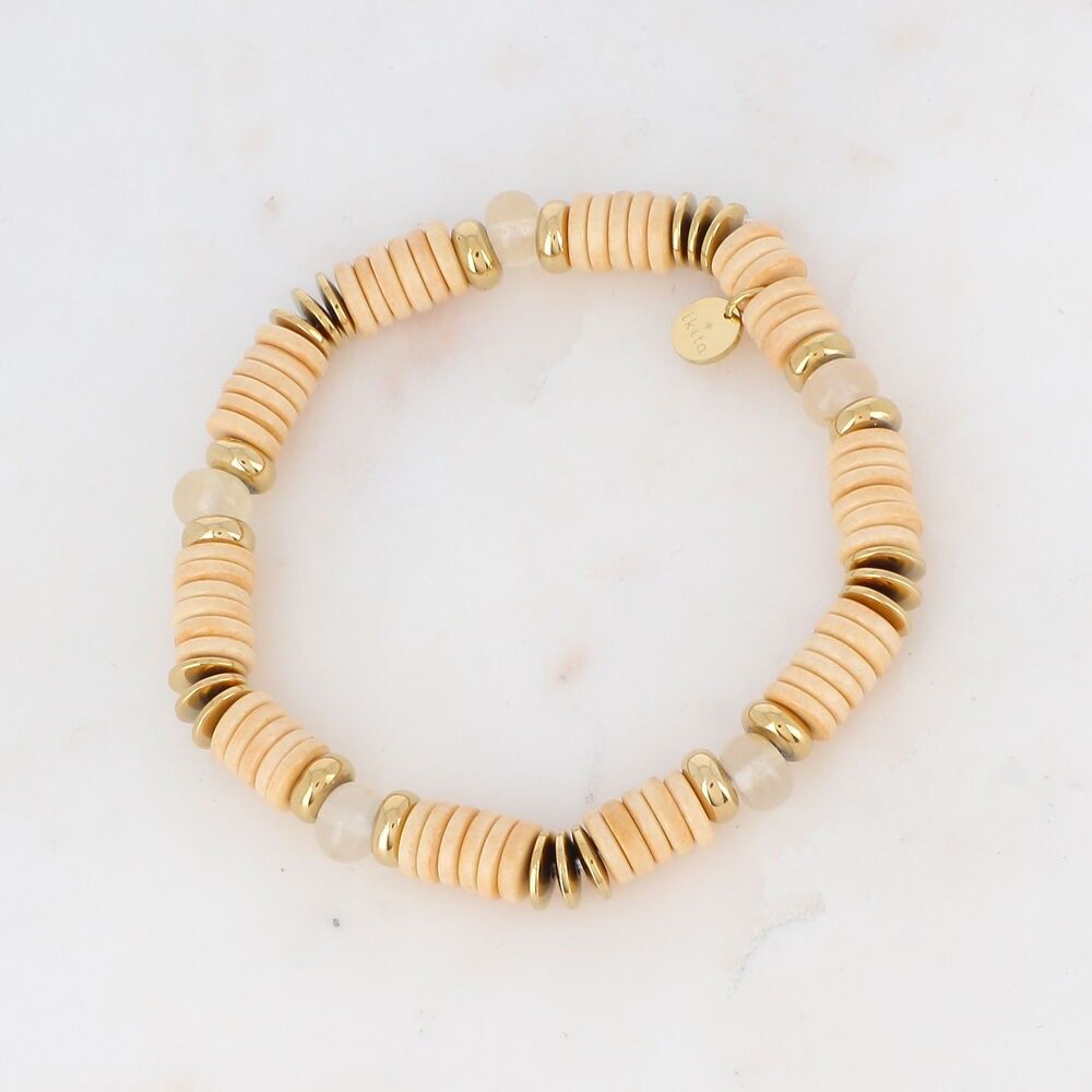 Elastisches Armband mit Natursteinen