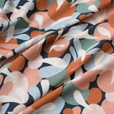 Viscose fabric - Sonora Flowers Carbon