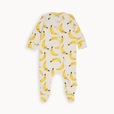 Printed zip front sleepsuit