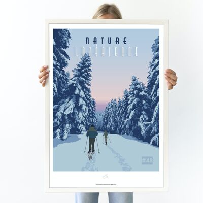 Affiche Nature lozérienne - Poster de Lozère - Occitanie, France