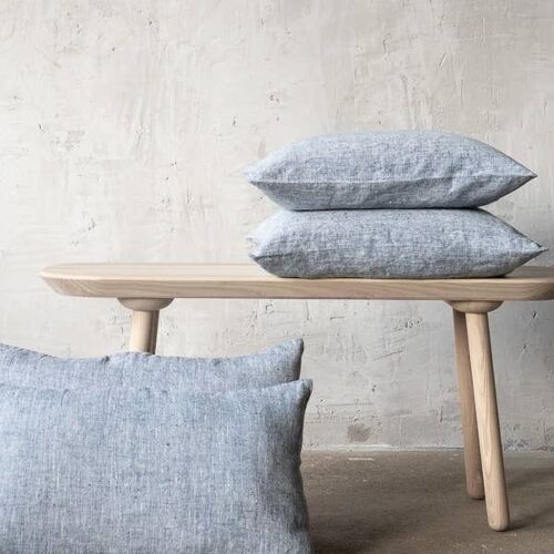 Linen Cushion Cover Indigo Francesca