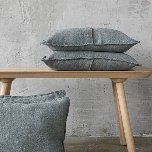 Linen Cushion Cover Balsam Green Rustico Washed