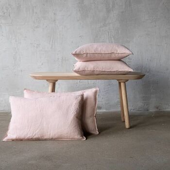 Housse de coussin en lin Rosa Stone Washed 1