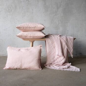 Housse de coussin en lin Rosa Stone Washed 2