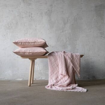 Housse de coussin en lin Rosa Stone Washed 3