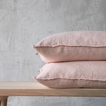 Housse de coussin en lin Rosa Stone Washed 4