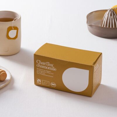 ChariTea camomille sachet double chambre pour 6