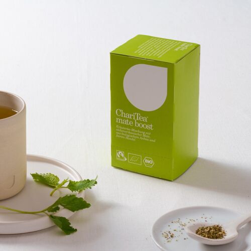 ChariTea mate boost Doppelkammerbeutel 6er