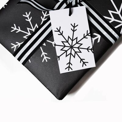 Copo de nieve | 3 x etiquetas de regalo