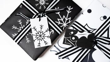Flocon de neige | 3 x étiquettes cadeaux 2