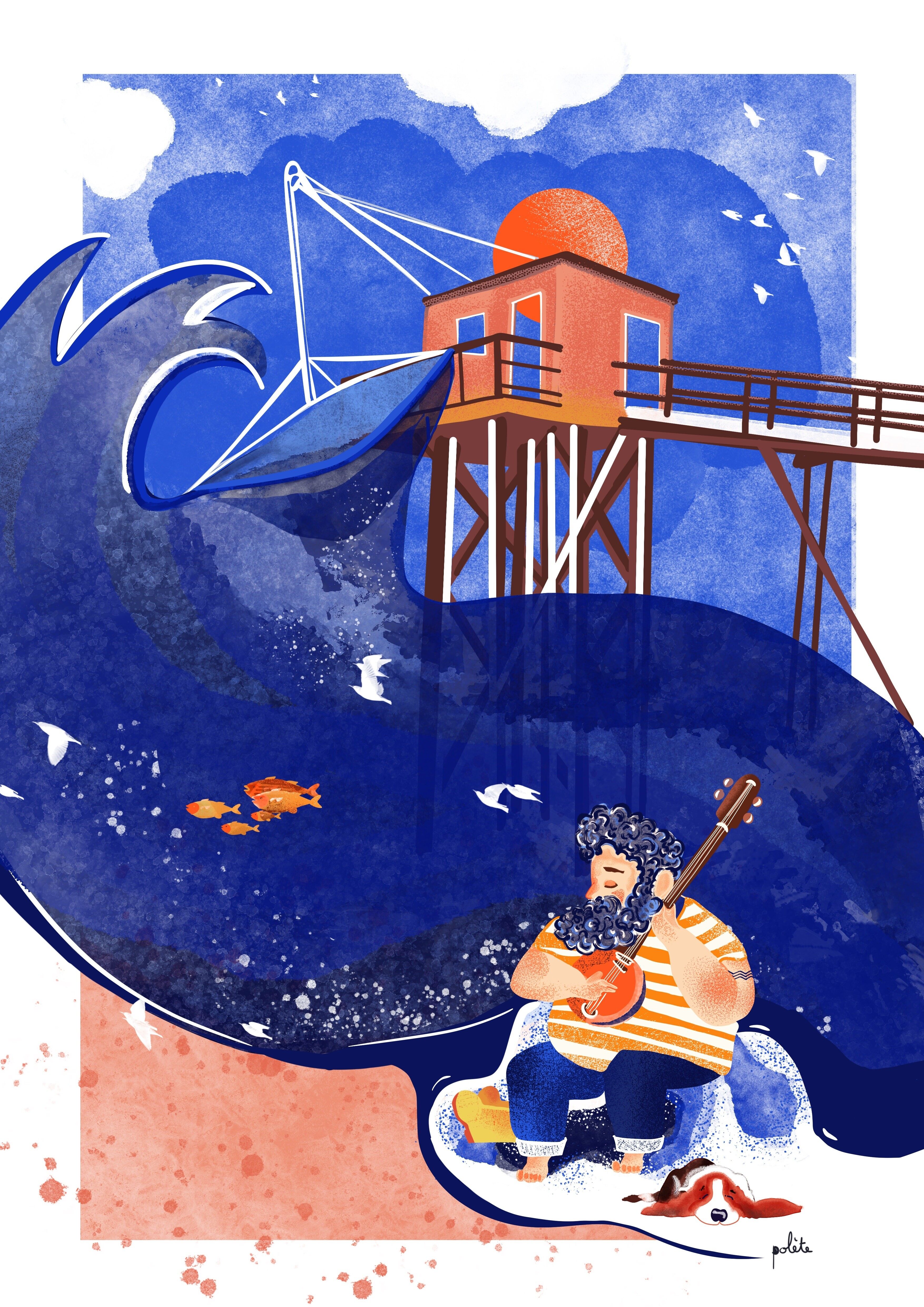 Poster Pornic, incantevole pesca