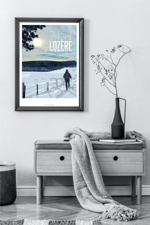 Affiche Mont-Lozère - Poster de Lozère - Occitanie, France