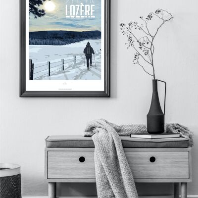 Poster Mont-Lozère - Poster of Lozère - Occitanie, France