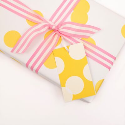 Yellow Polka Dot | 3 x Gift Tags