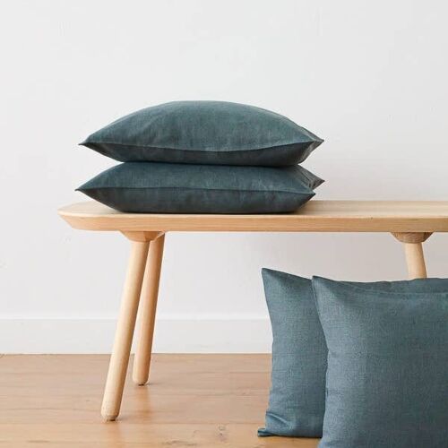 Linen Cushion Cover Balsam Green Lara