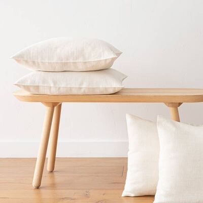 Linen Cushion Cover Cream Lara