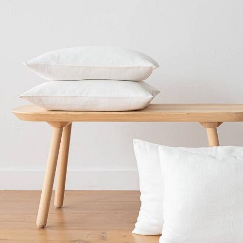 Linen Cushion Cover Off White Lara
