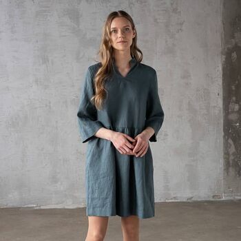 Robe en Lin Balsam Green Ella 1