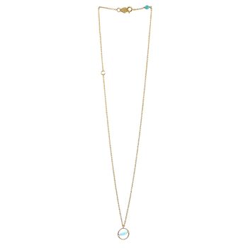 Collier en pierre naturelle d'amazonite bleue - Cosmos 3