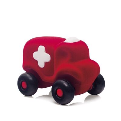 Rubbabu - Krankenwagen rot - 18x12,5x13,5cm (Verpackung)
