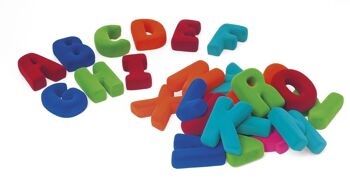 Rubbabu - Set d’alphabet majuscule - Hauteurd'unelettre:6,5cm (packaging)