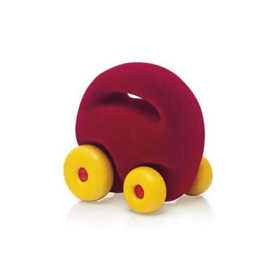 Rubbabu - Red mascot car - 12x8x12cm (packaging)