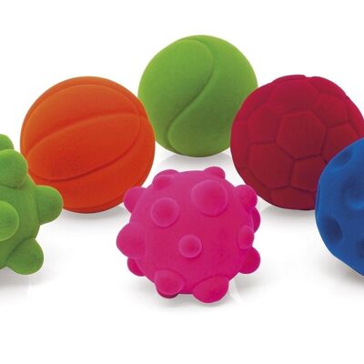 Rubbabu - Assortment of 48 small balls in display - Ø5cm