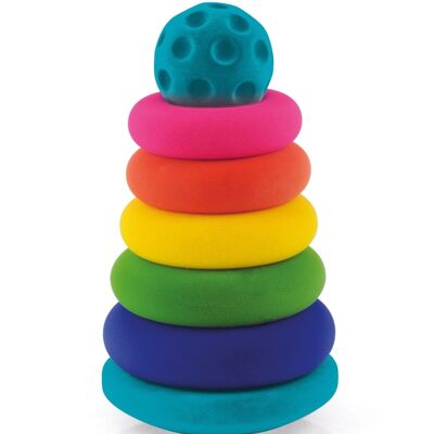 Rubbabu - “Ball” tumbling stacking toys - Ø14x21cm (polybag)