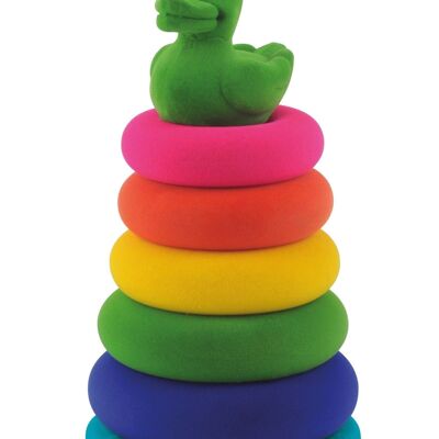 Rubbabu - “Duck” tumbling stacking toys - Ø14x21cm (polybag)