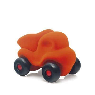 Rubbabu - Camión volquete naranja - 11.5x8x8.5cm (polybag)