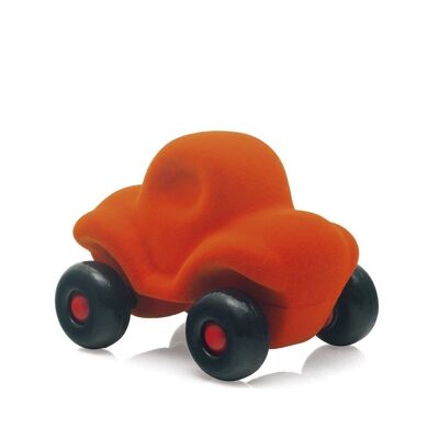 Rubbabu - Orange car - 11x8x8,5cm (polybag)
