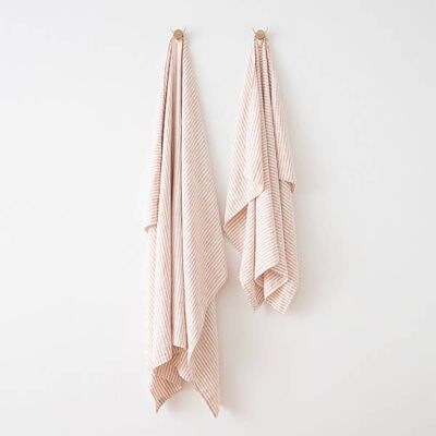 Linen Beach Towel Rosa Brittany