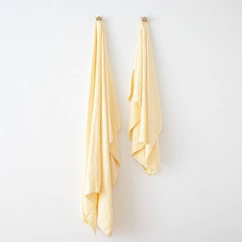 Linen Bath Towel Yellow Brittany
