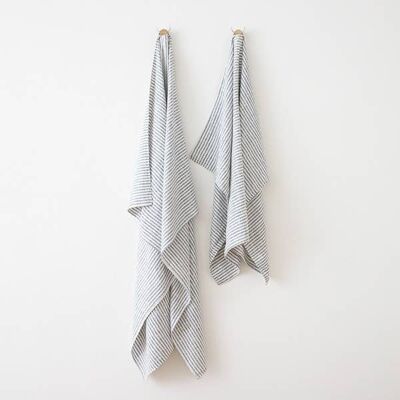 Linen Beach Towel Indigo Brittany