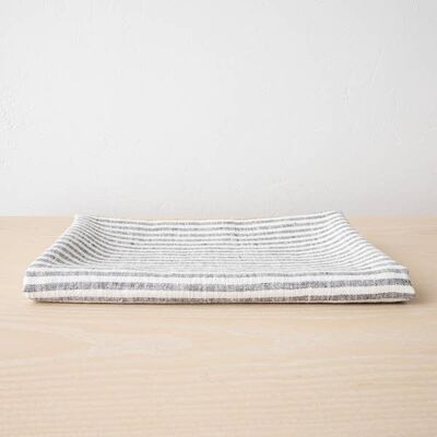 Set of 2 Silver Linen Tea Towels Terra - LinenMe