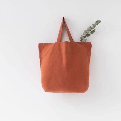 Baked Clay Linen Big Bag