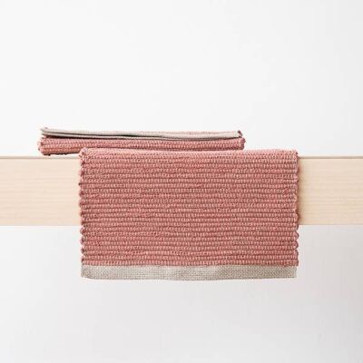 Linen Hand Woven Placemat Canyon Rose Lara