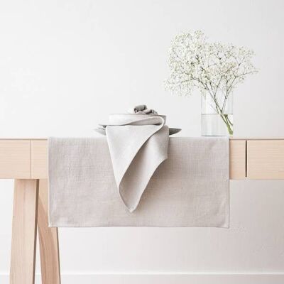 Linen Runner Silver Lara