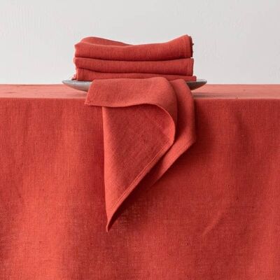 Linen Napkin Orange Lara