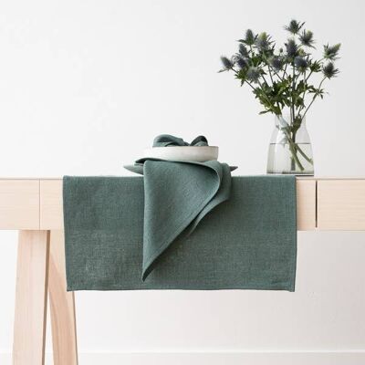 Linen Runner Balsam Green Lara