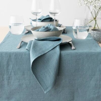 Linen Napkin Stone Blue Lara