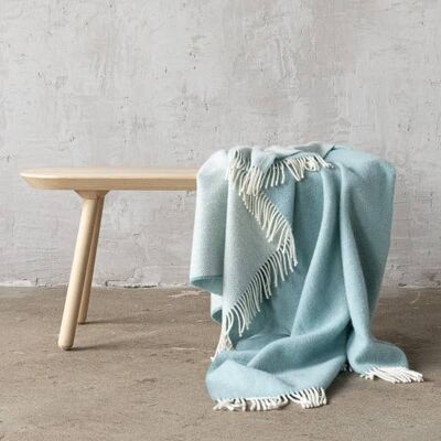 Linen Throw Stone Blue Roberto