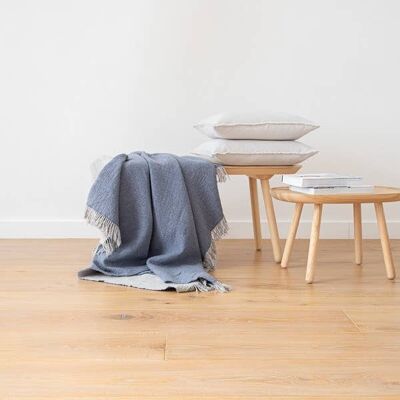 Linen Throw Denim Marcus