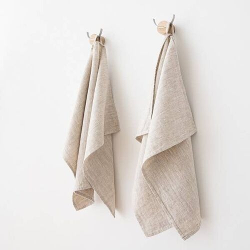 Linen Tea Towels Natural Provence Plain