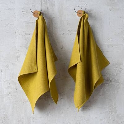 Linen Tea Towels Citrine Lara