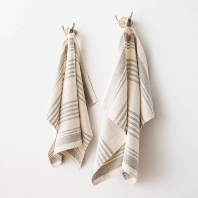 Linen Tea Towels Cream Linum
