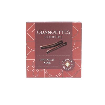 Orangettes confites chocolat noir 100g