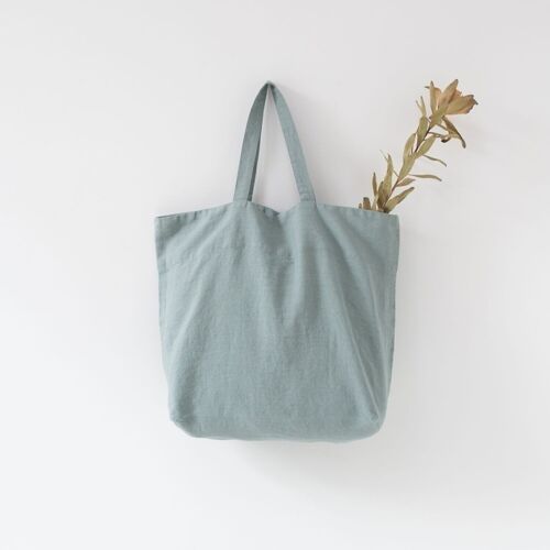 Green Milieu Linen Big Bag