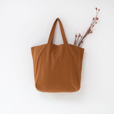 Hazelnut Linen Big Bag