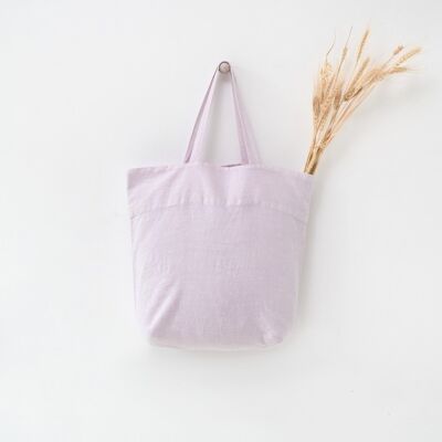 Lavendel Fog Leinen Big Bag